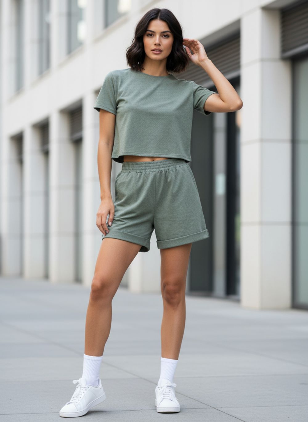 Костюм женский арт. 1098 - хаки