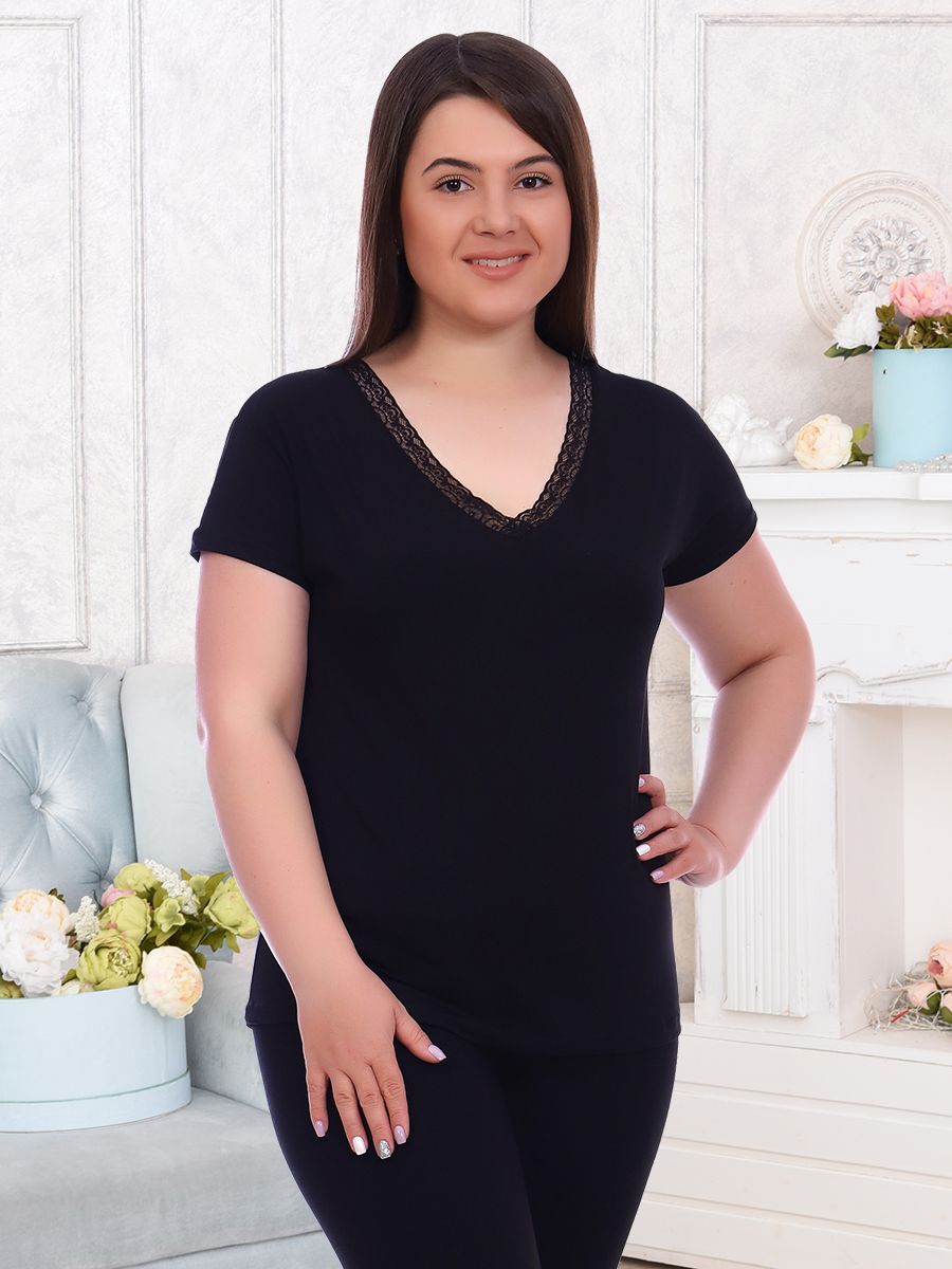 Футболка "Милена" - черный