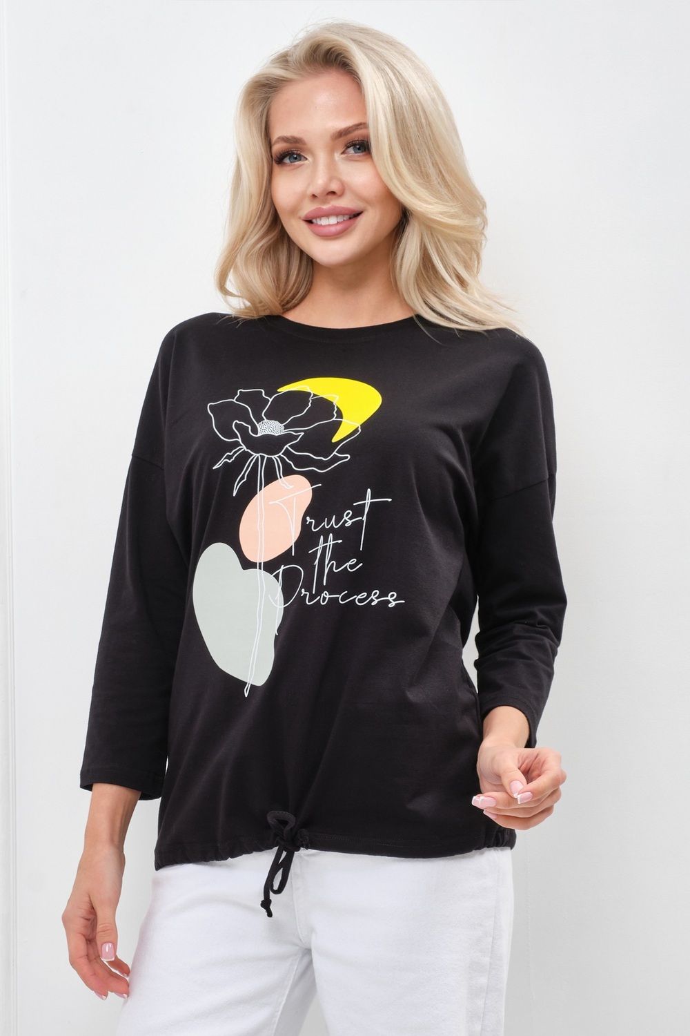 Лонгслив Николь - черный
