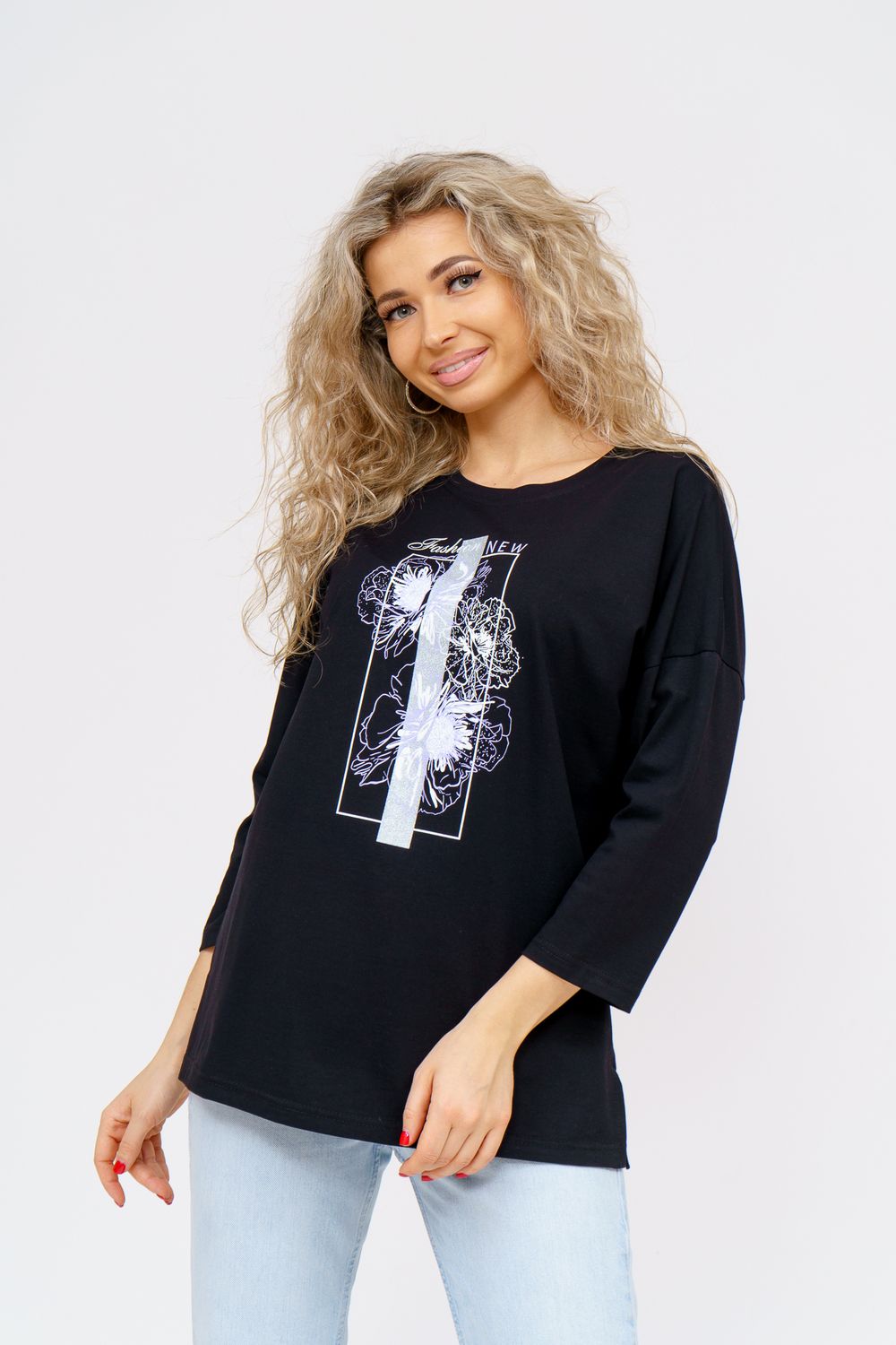 Лонгслив Стиль - белый