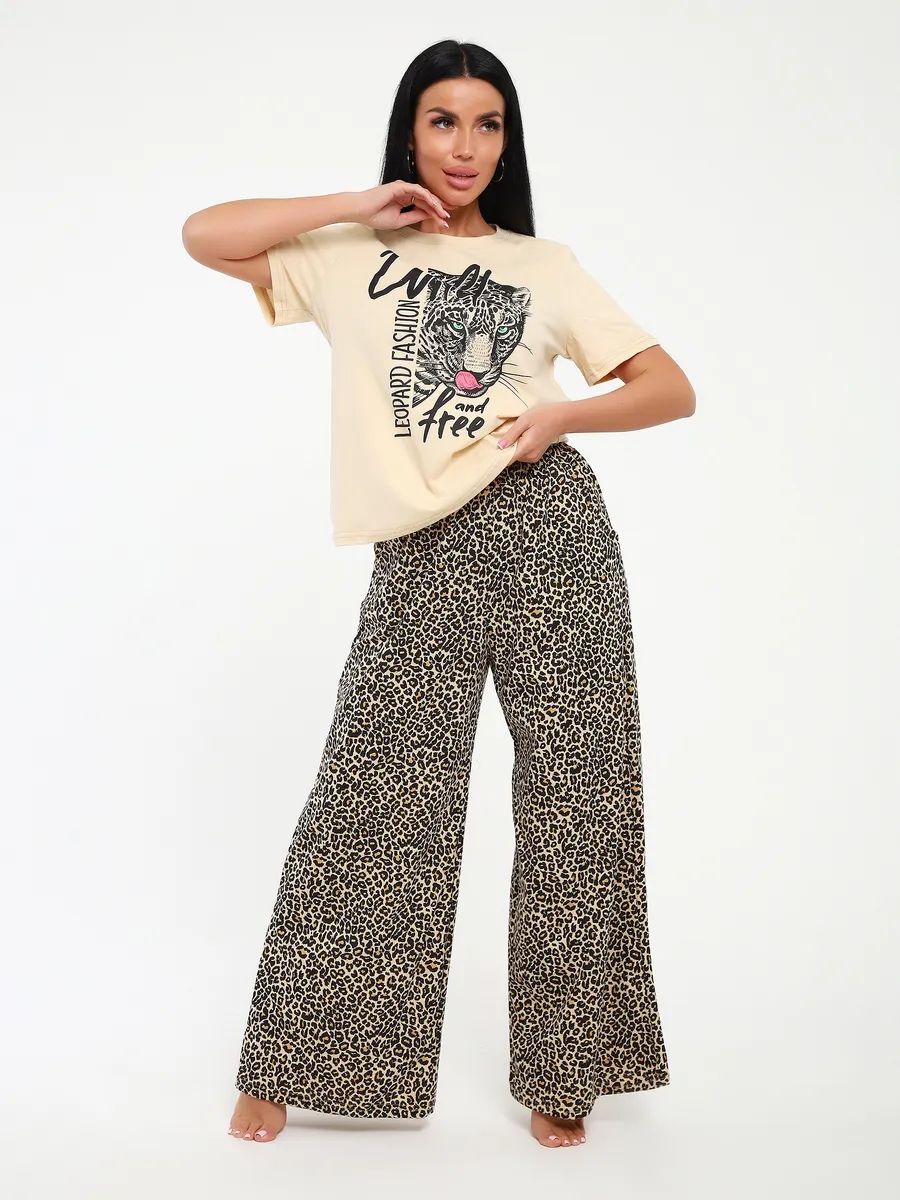 Костюм с брюками КЖ-006 - Леопард