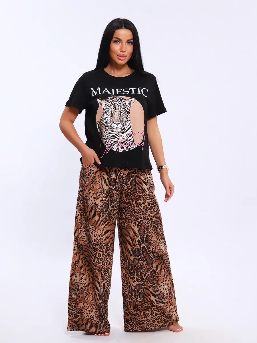 Костюм с брюками КЖ-006 - Питон темный