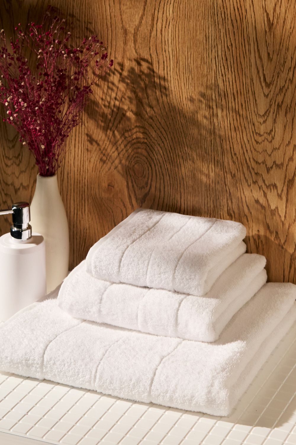 Набор махровых полотенец Модерн 3 шт. - белый