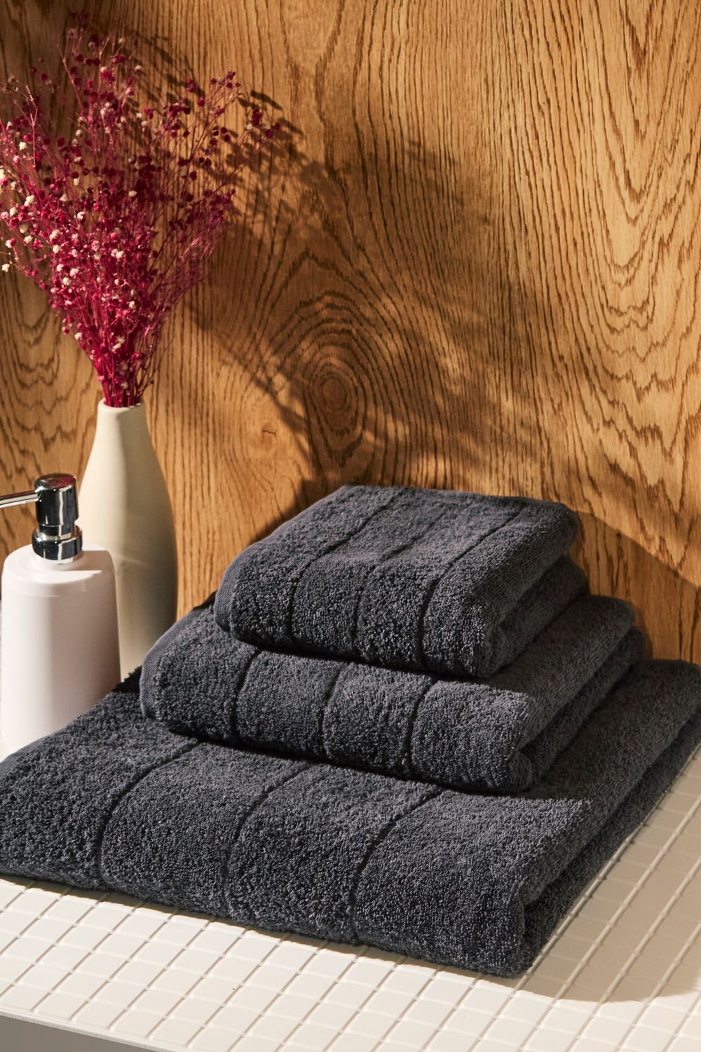 Набор махровых полотенец Модерн 3 шт. - графитовый