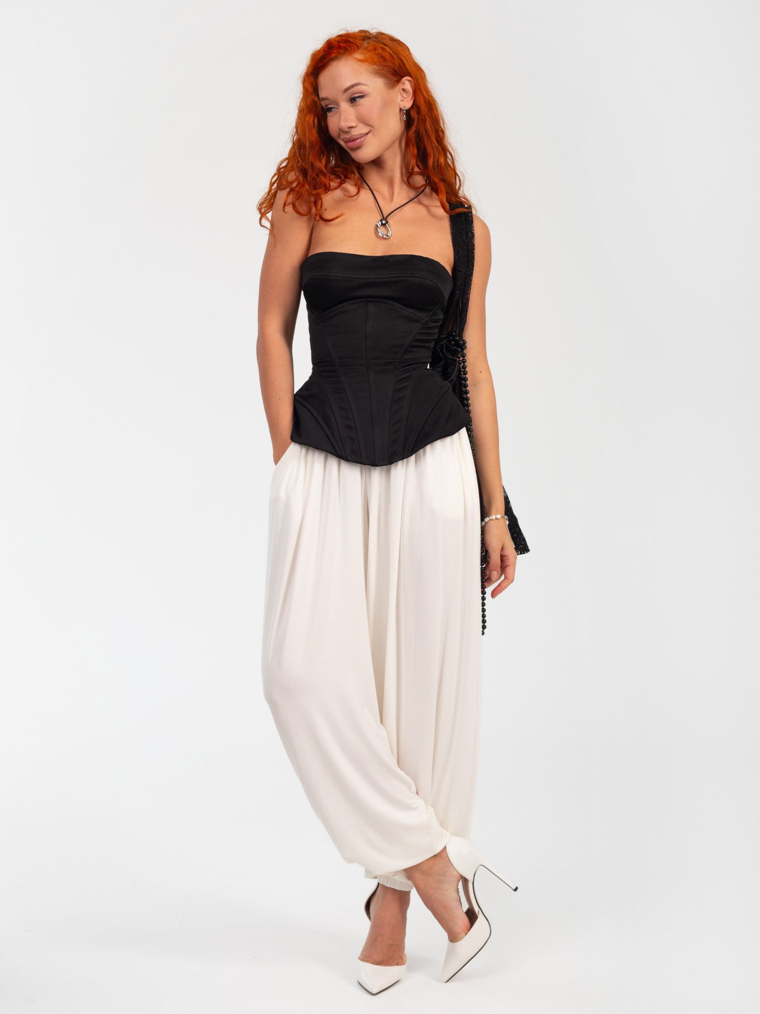 Брюки женские модал "АЛЛАДИНЫ" МОЛОЧНЫЙ