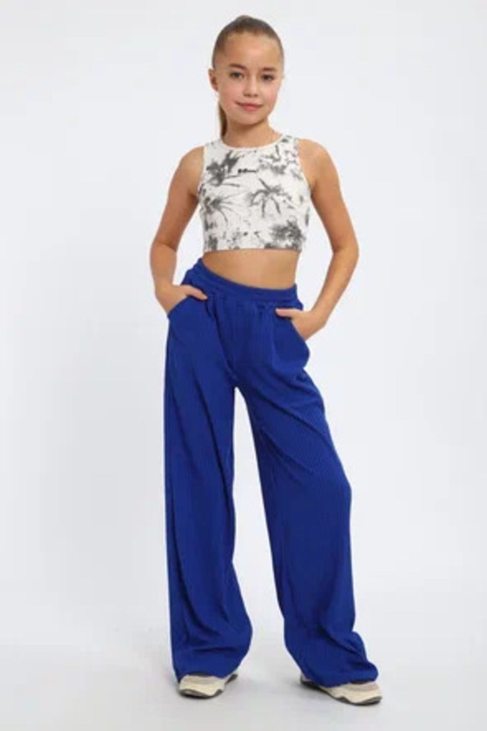 83918 брюки детские лапша - синий