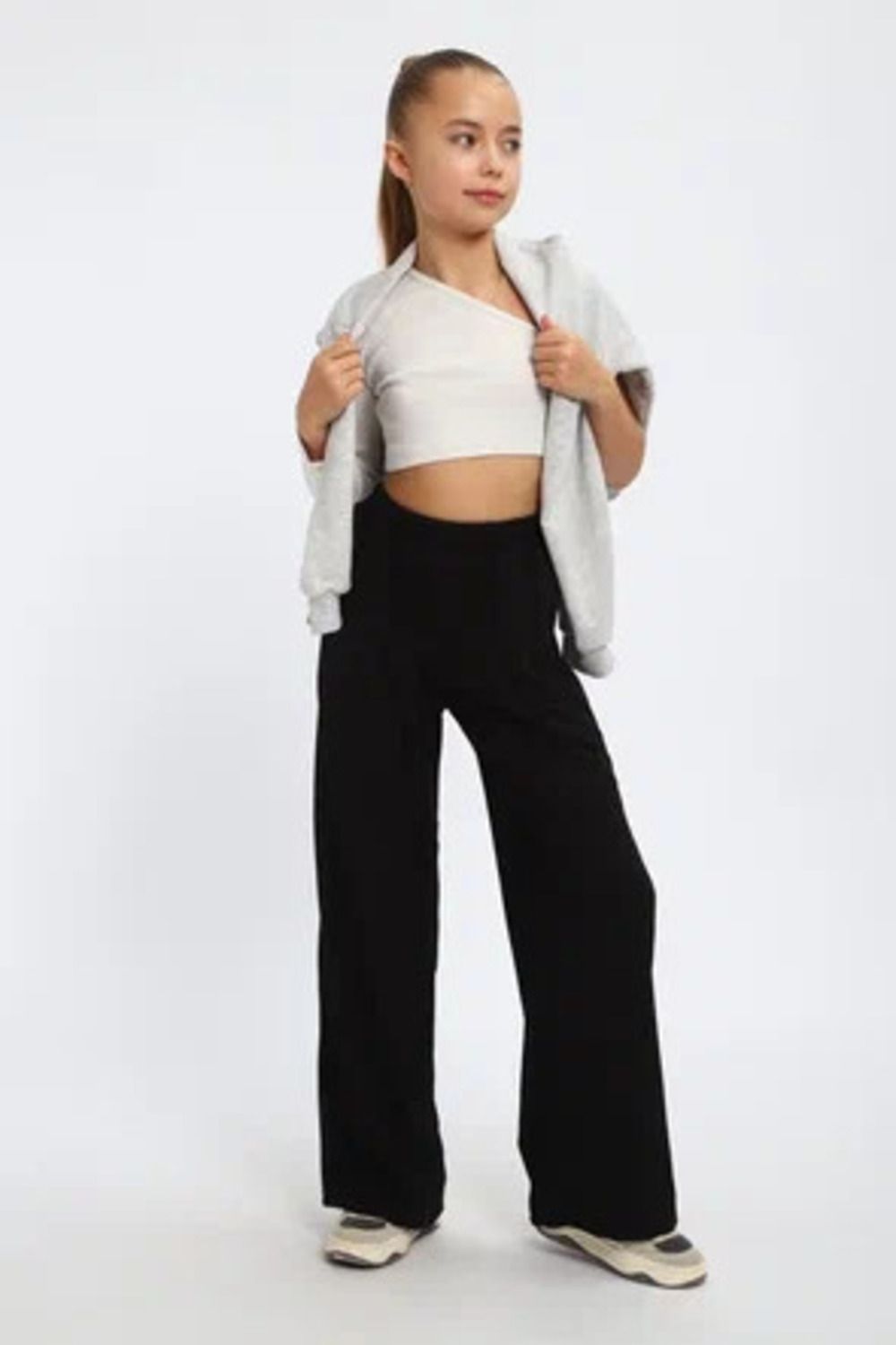 83918 брюки детские лапша - черный