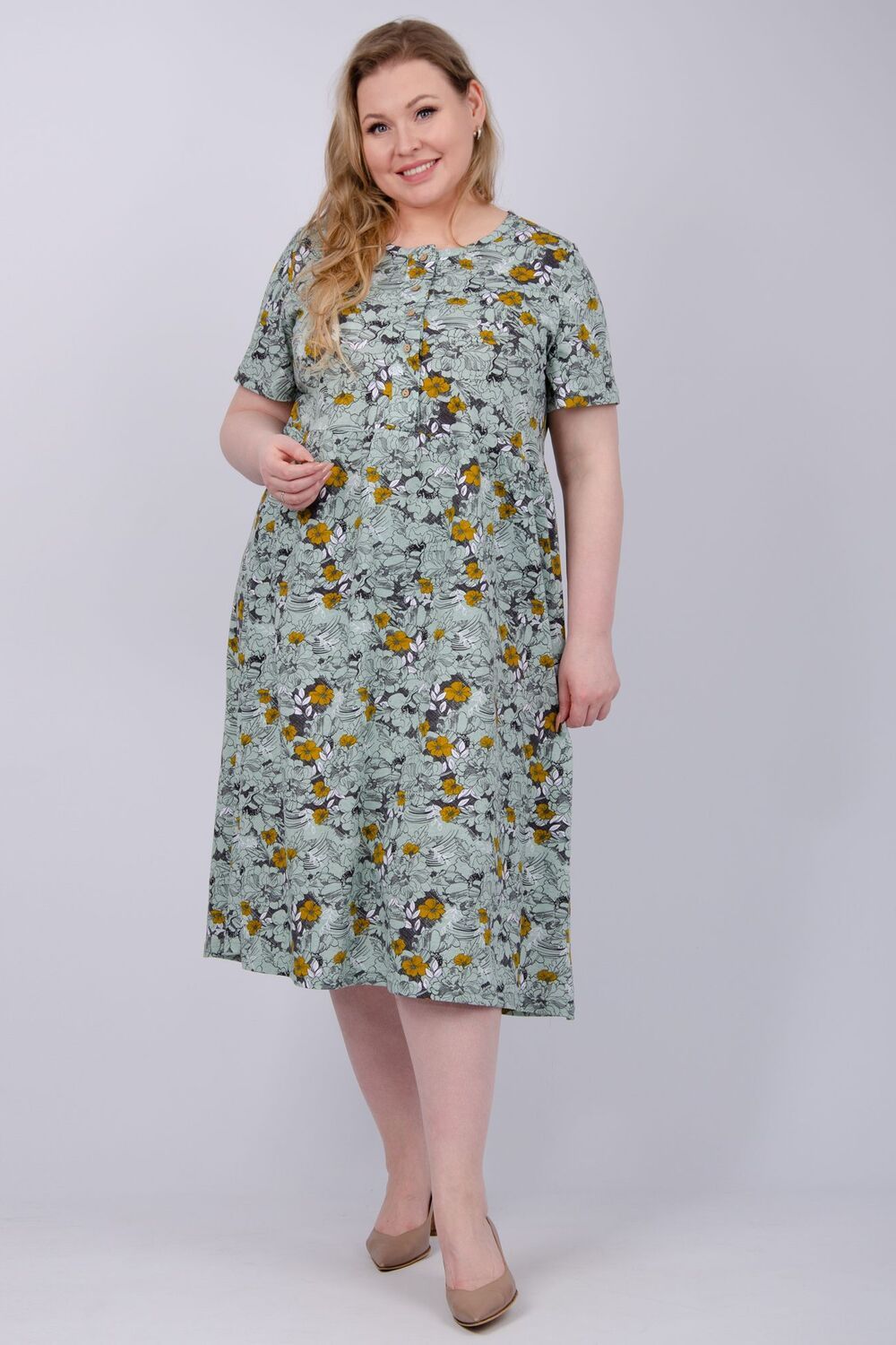 Прованс платье женское - зеленый