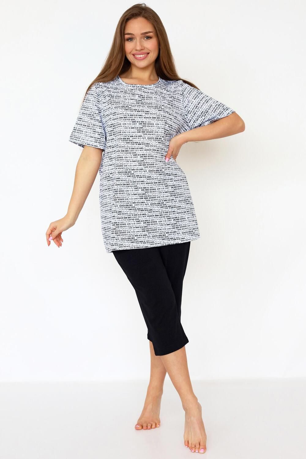 Костюм женский Ньюз - черный