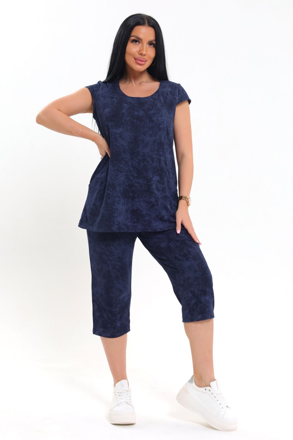 Костюм домашний с бриджами CWC2008 - джинс