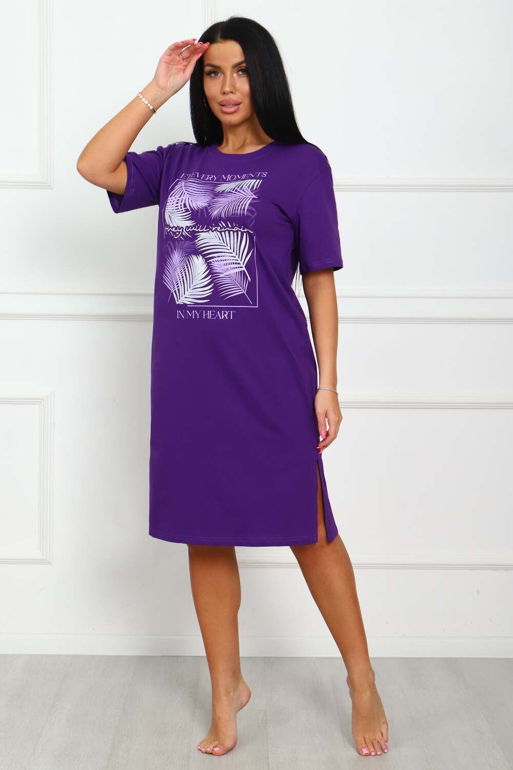 29552 туника  женская - фиолет