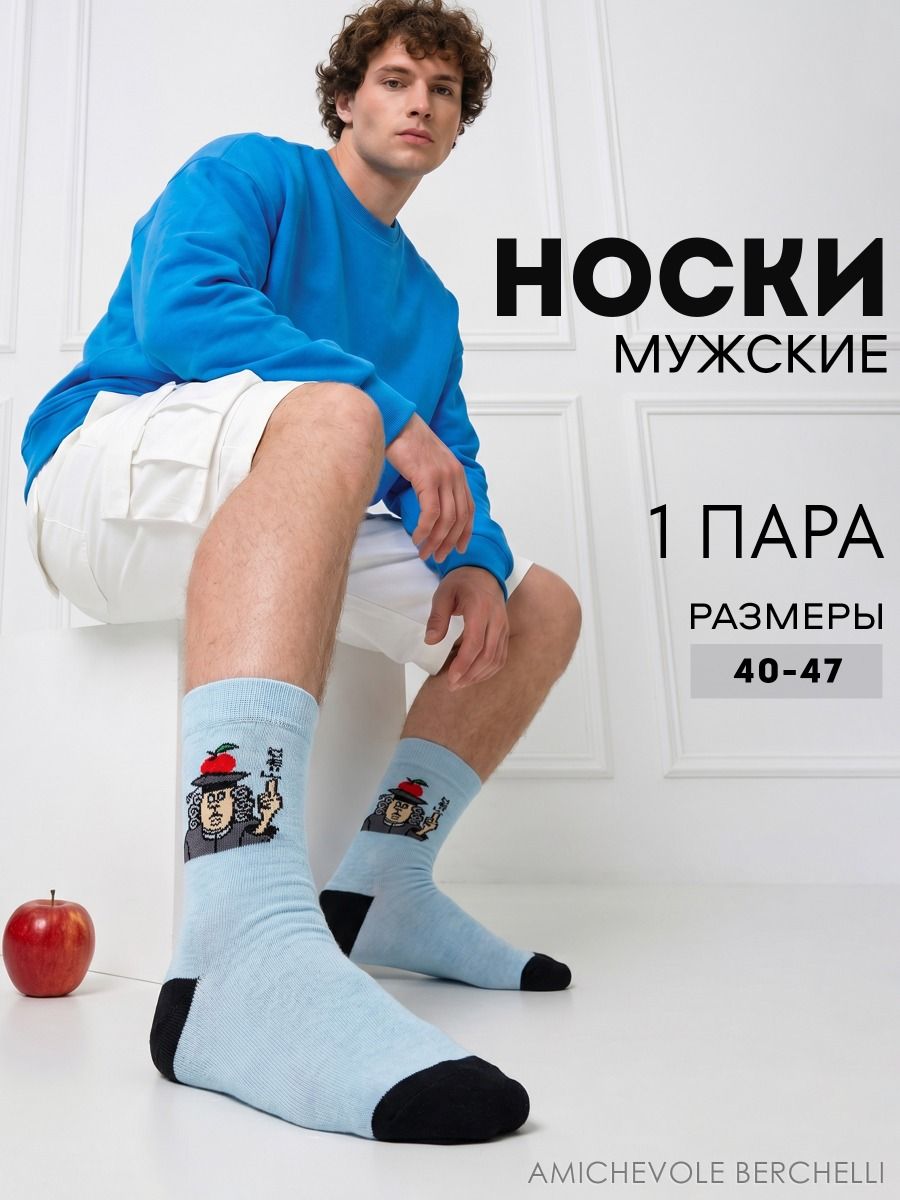 Носки мужские Ньютон - голубой