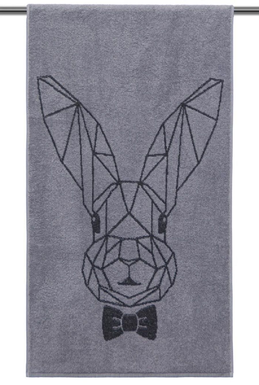 Полотенце махровое Mister rabbit - серый