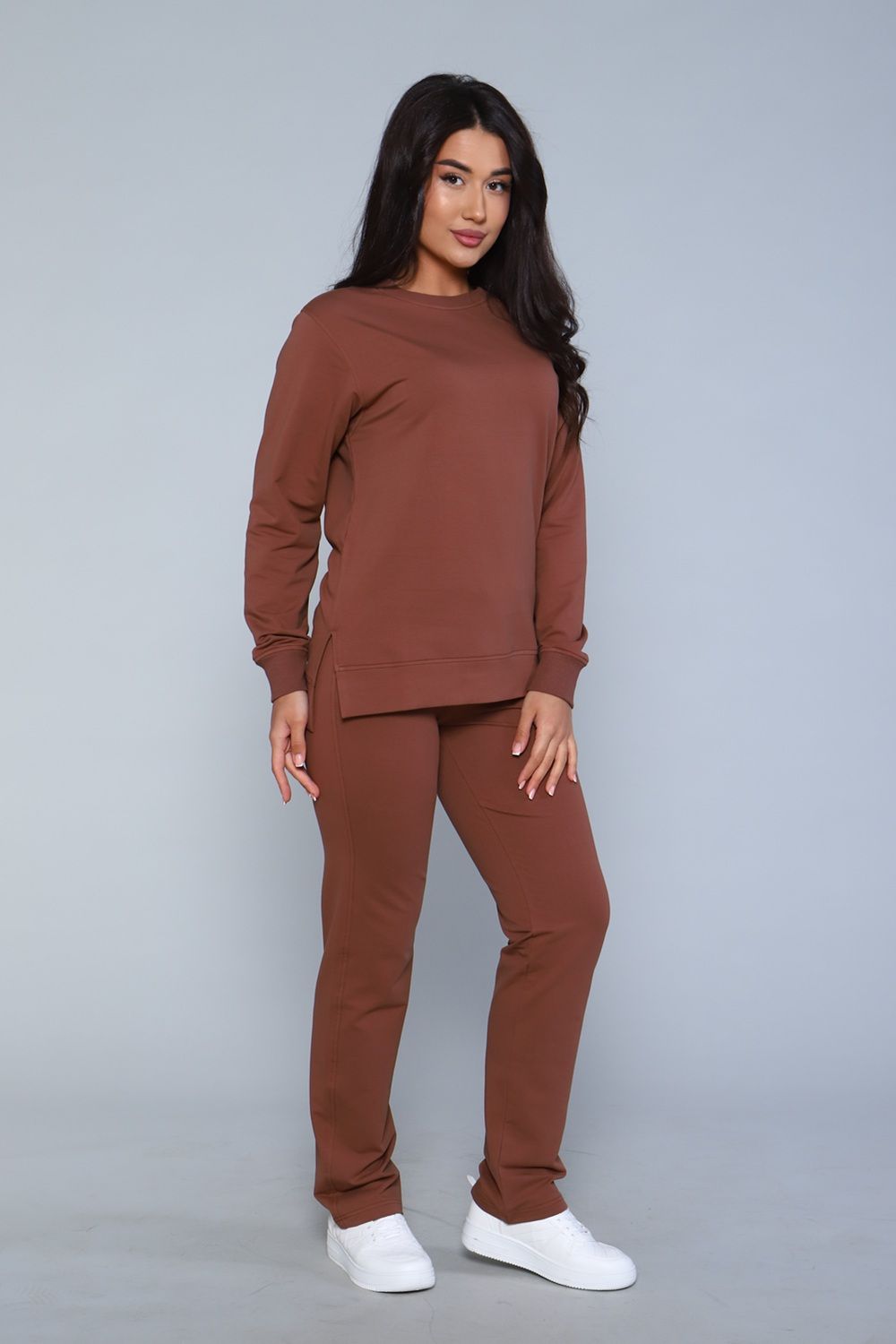 Костюм 325 - кофейный