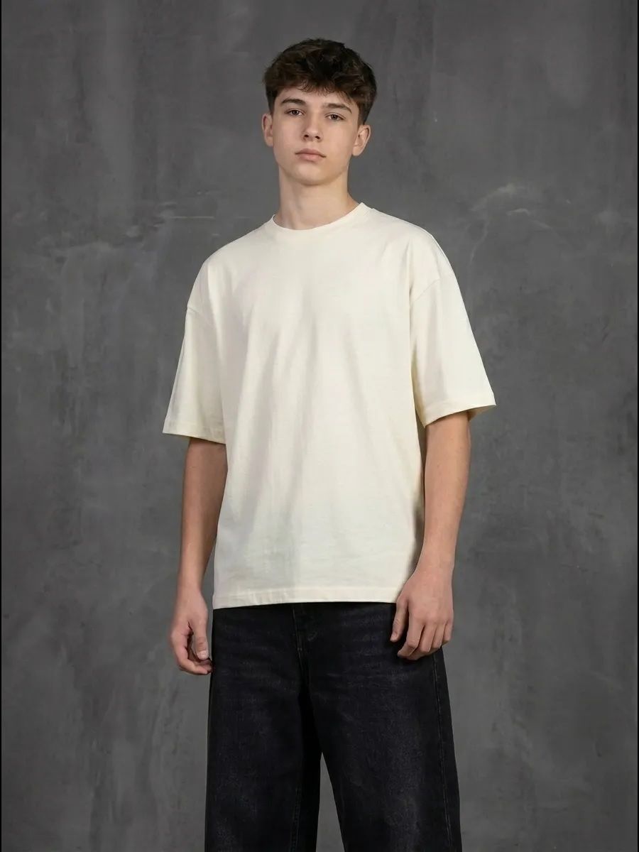 Футболка детская oversize 51361 - молочный