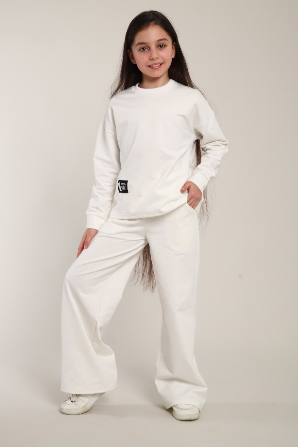 Костюм 35357 - молочный
