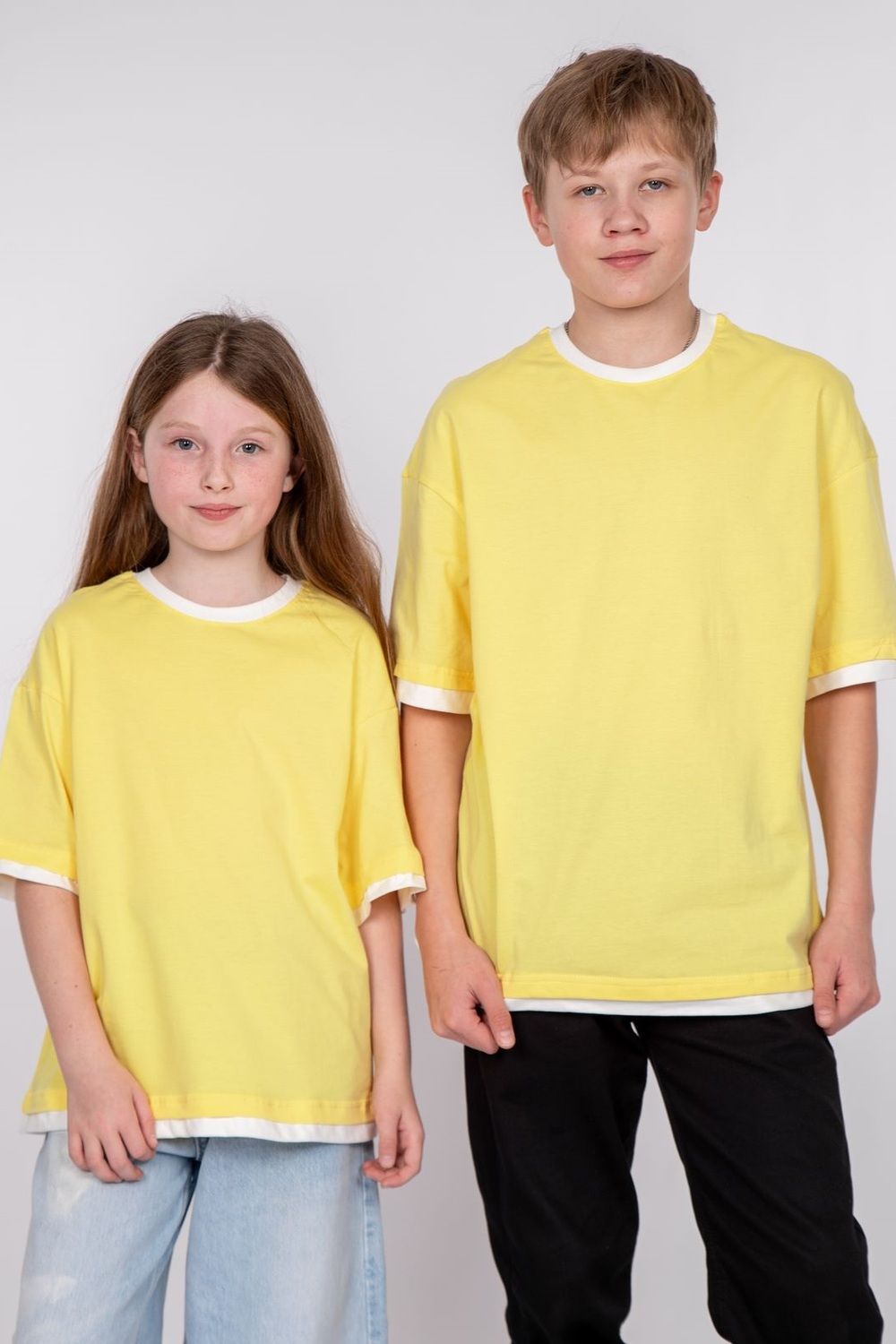 Футболка детская oversize 51344 - лимонный