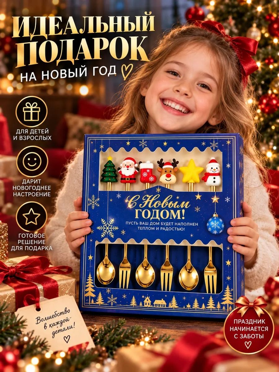 61417 Новогодний набор 4 предмета - синий
