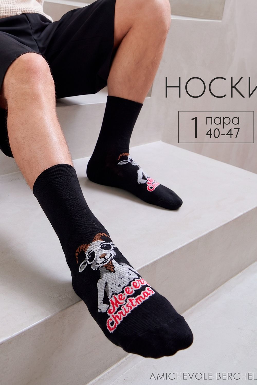 Носки мужские Крис - черный
