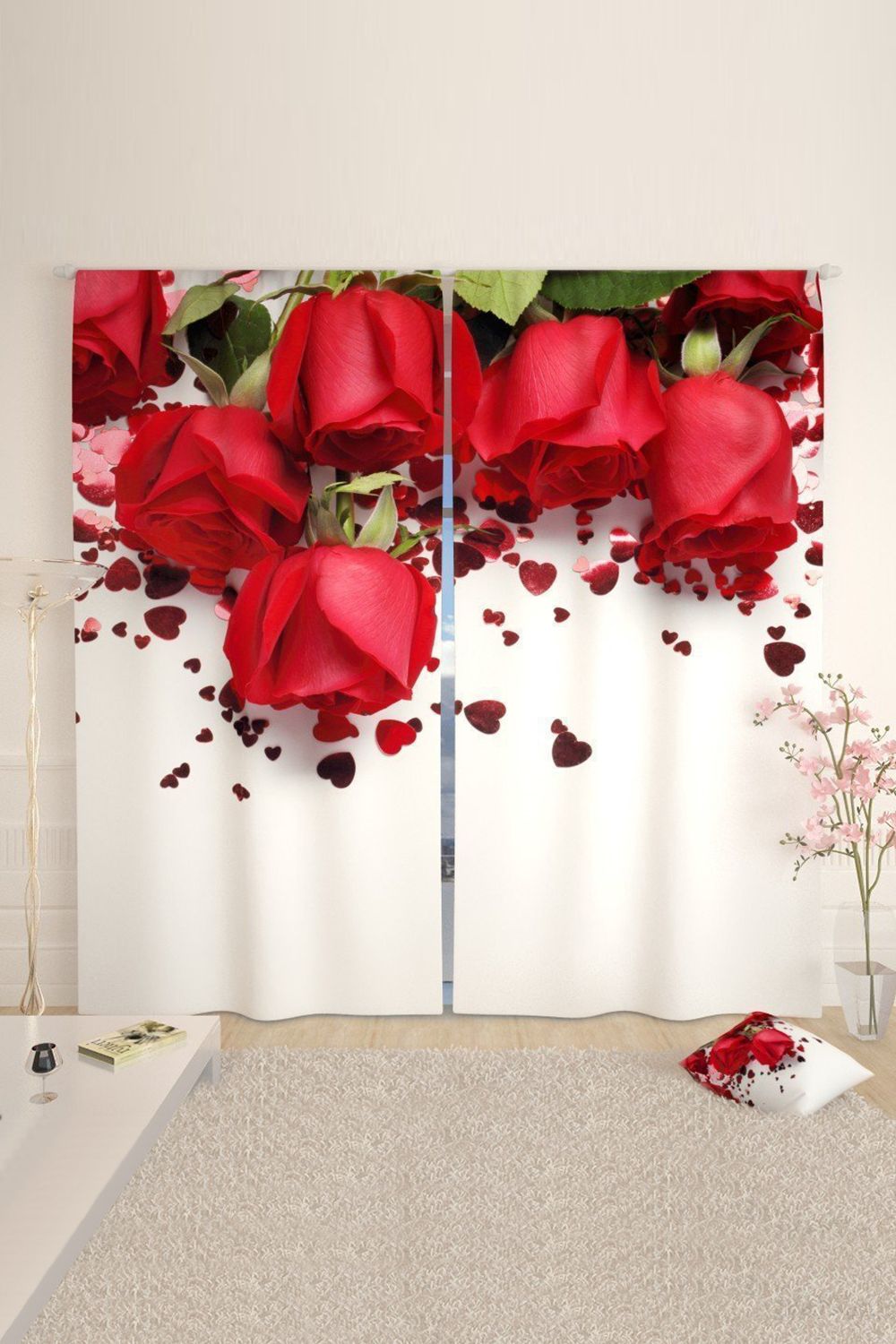 Фотошторы 10564 - красный