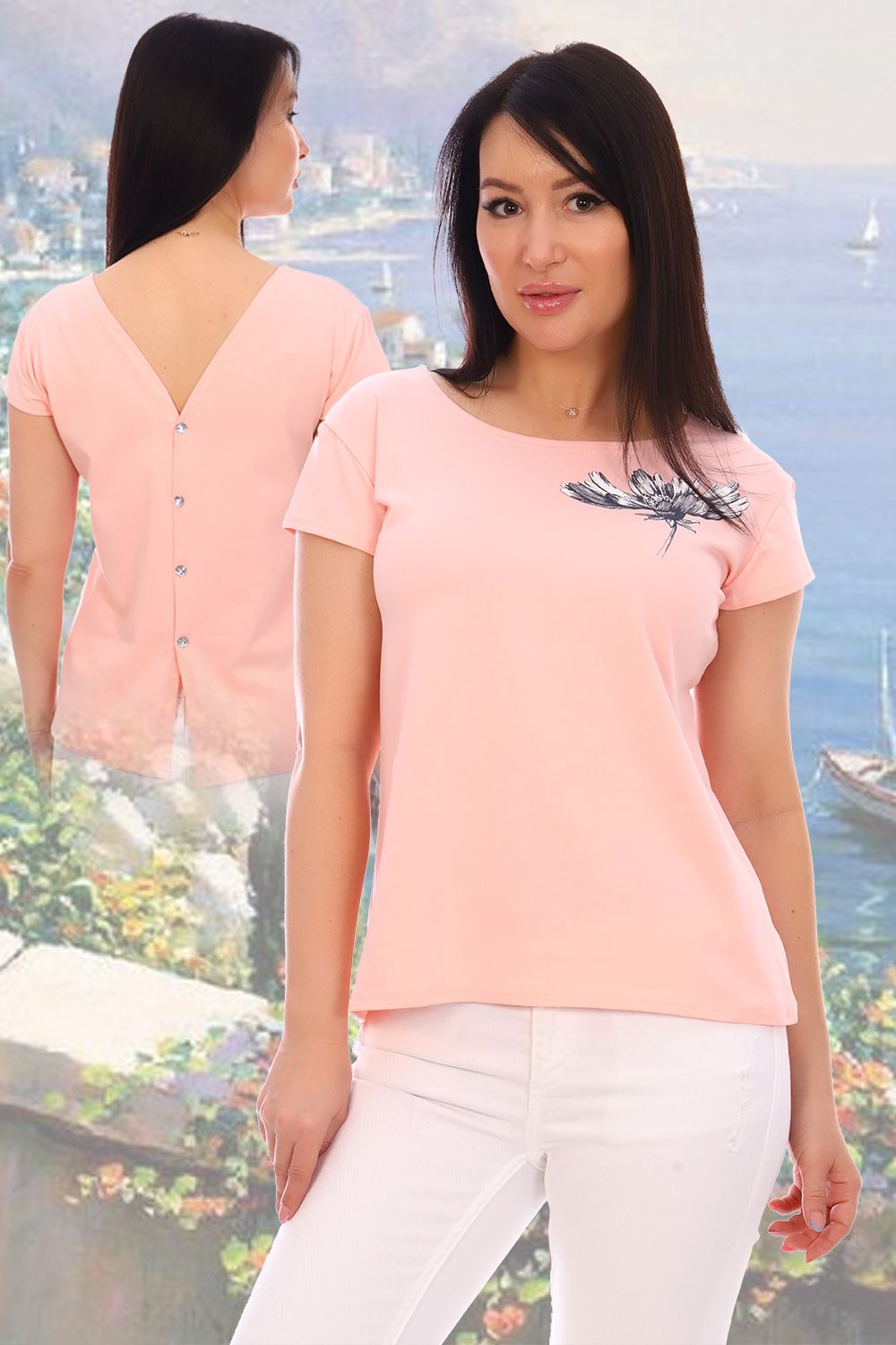 Футболка 24813 - розовый