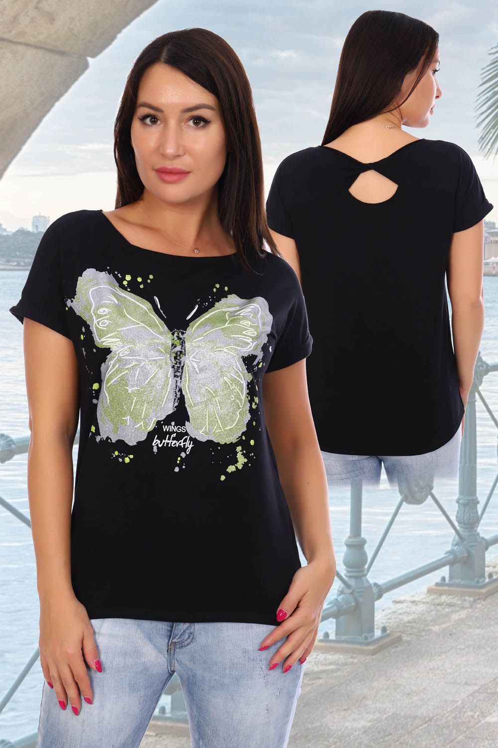 Футболка 24816 - черный