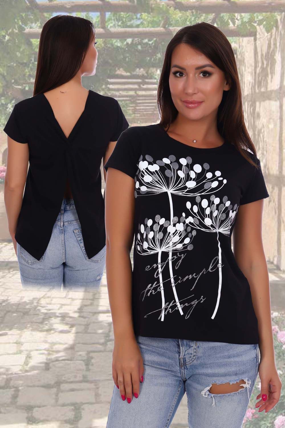 Футболка 24815 - черный