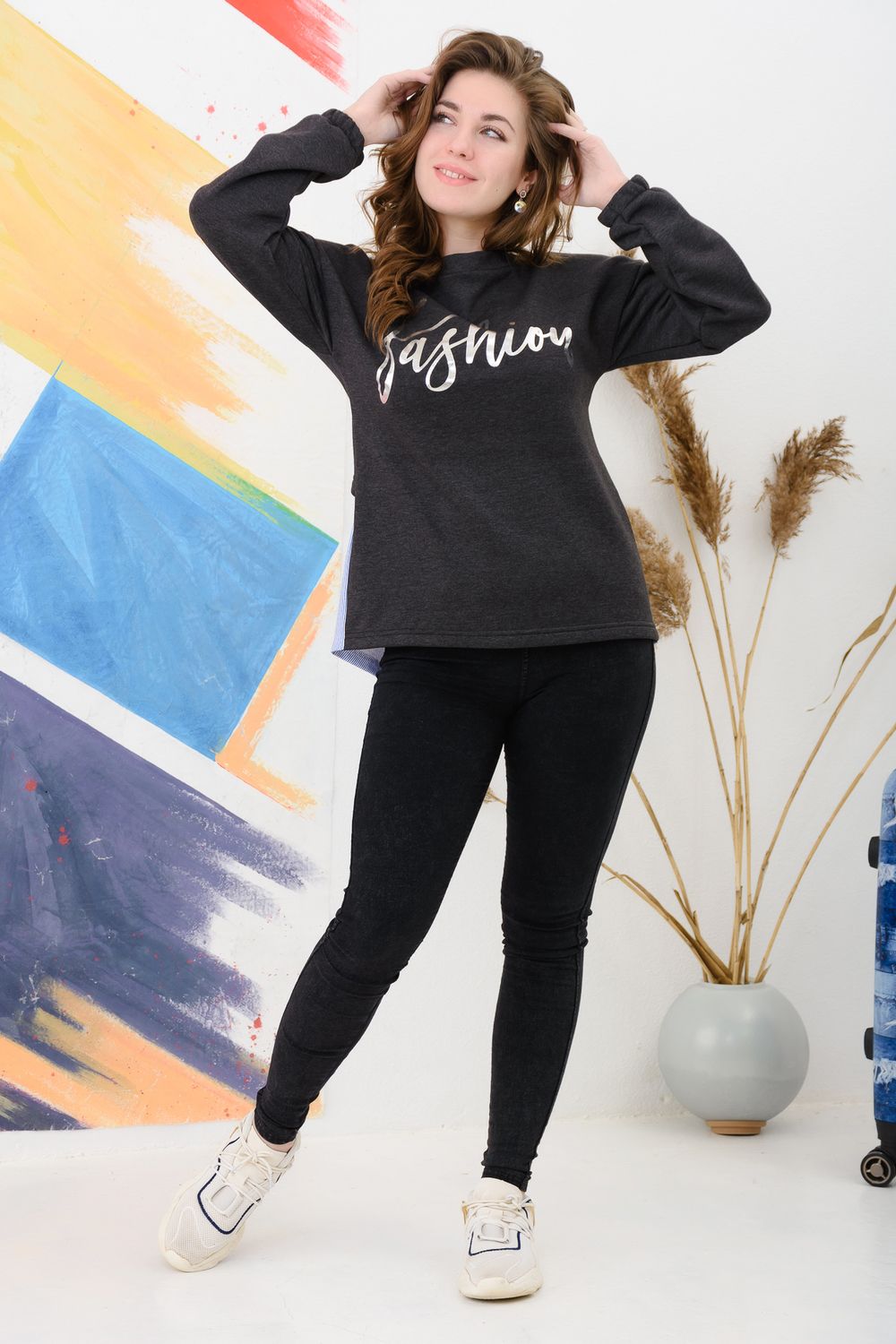 Толстовка 24822 - антрацит