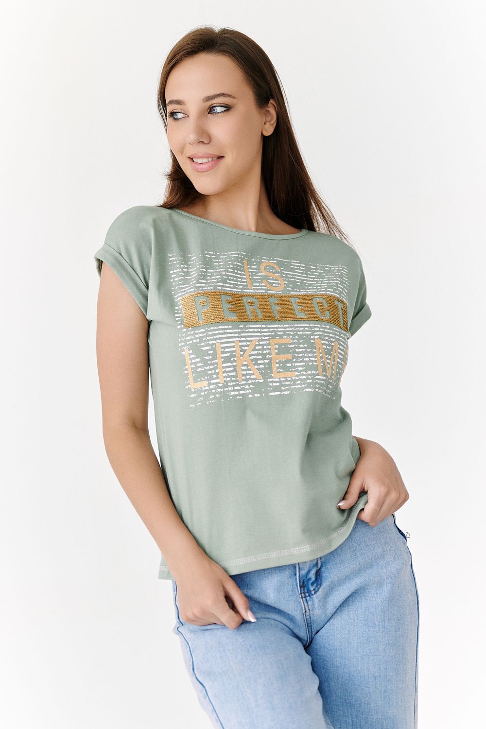 Футболка 8041 - оливковый