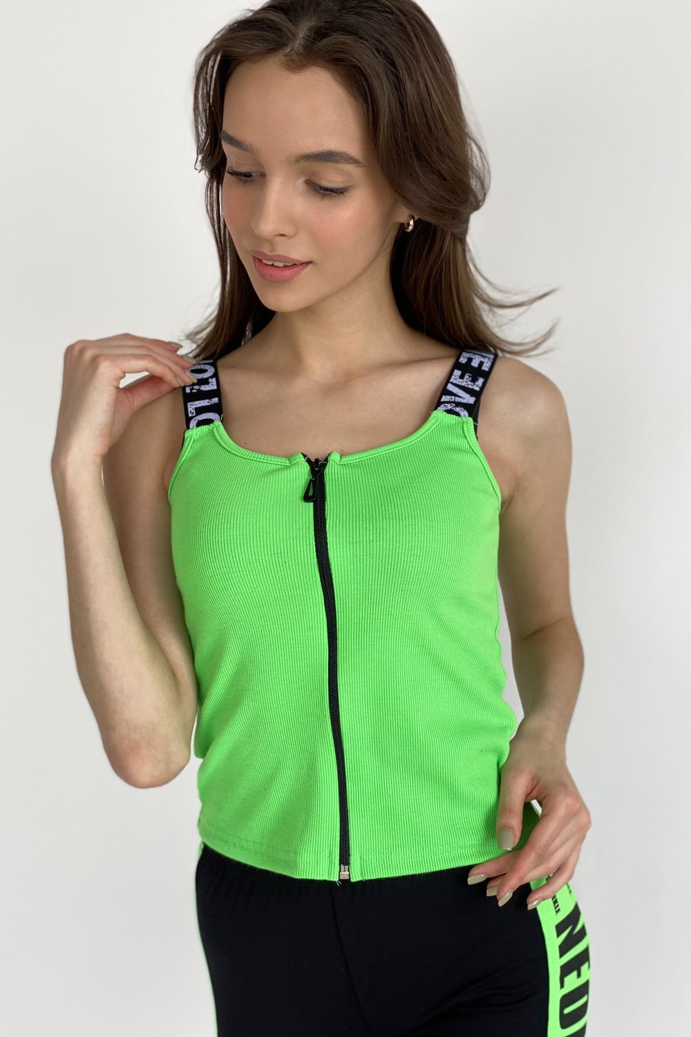 Майка 8074 - зеленый