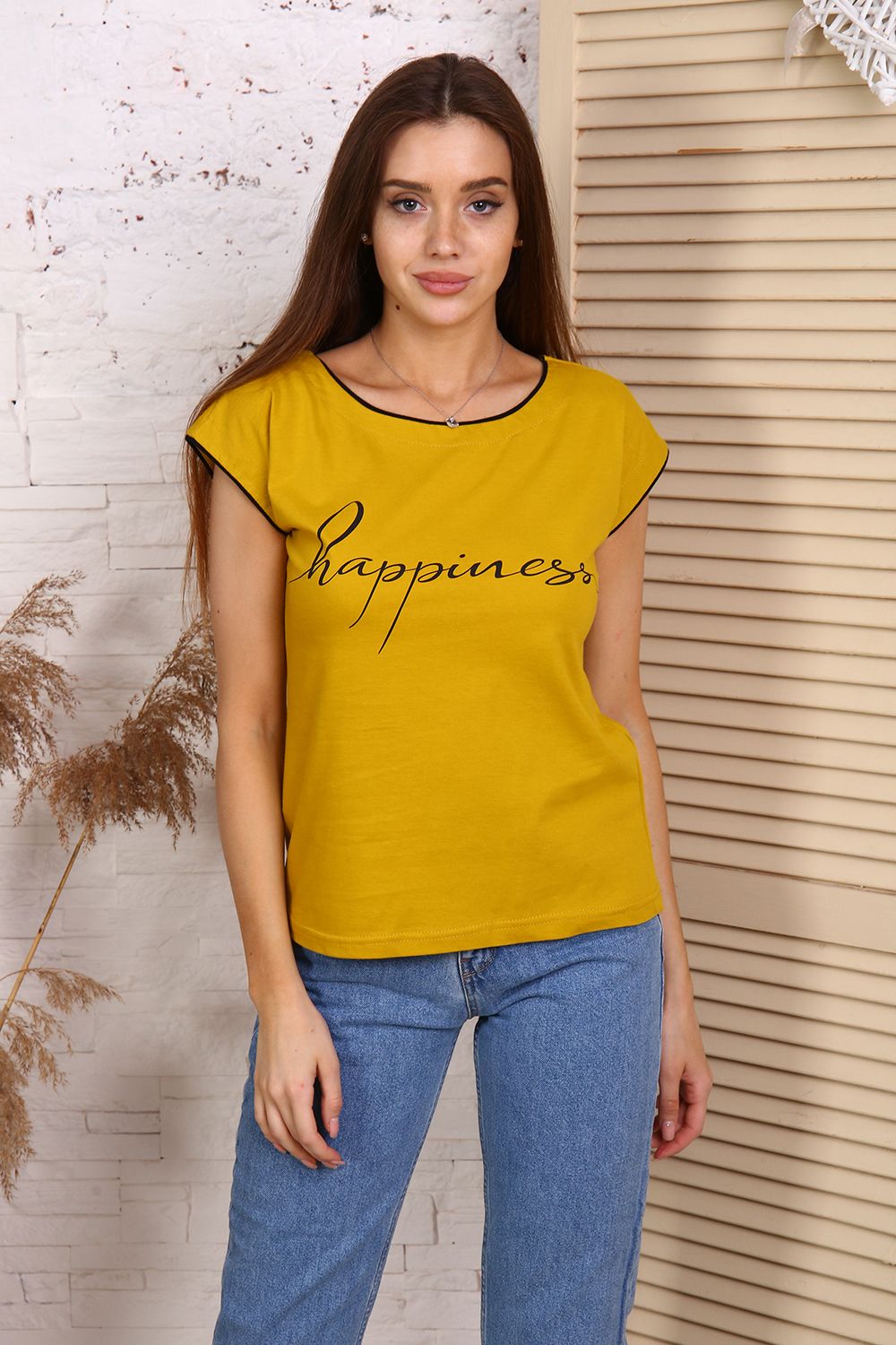 Футболка 32019 - горчичный