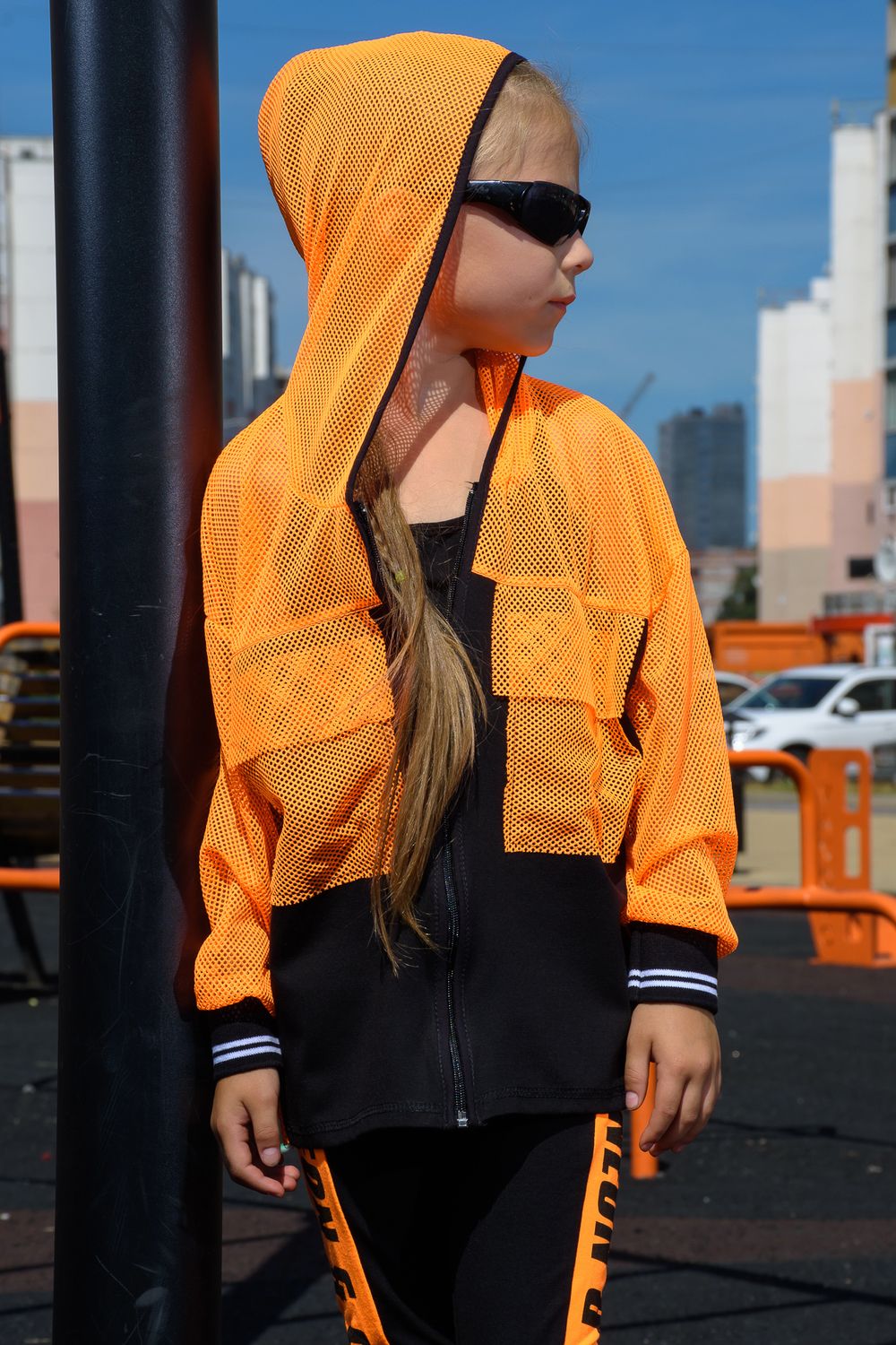 Толстовка 8136 детская - оранжевый