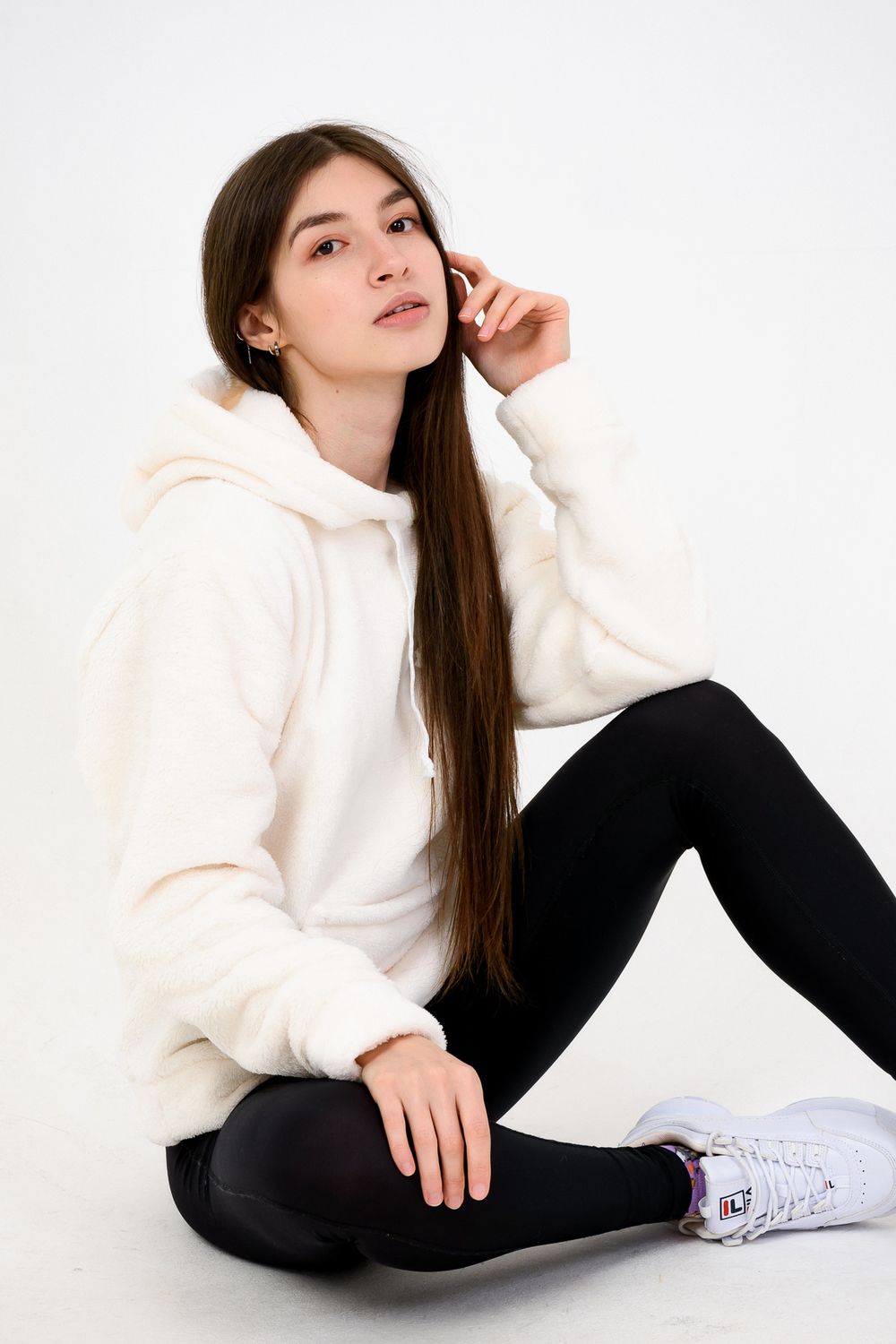 Толстовка 24347 - экрю