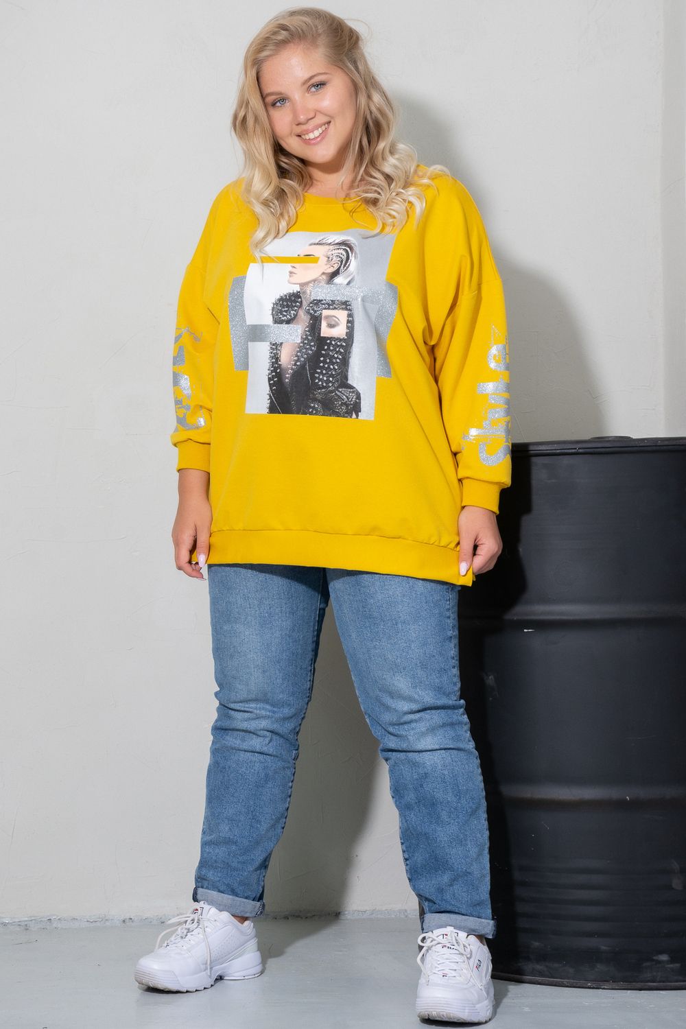 Толстовка 4444 - горчичный