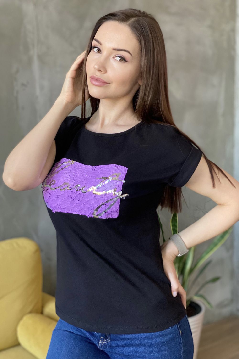 Футболка 8160 - черный