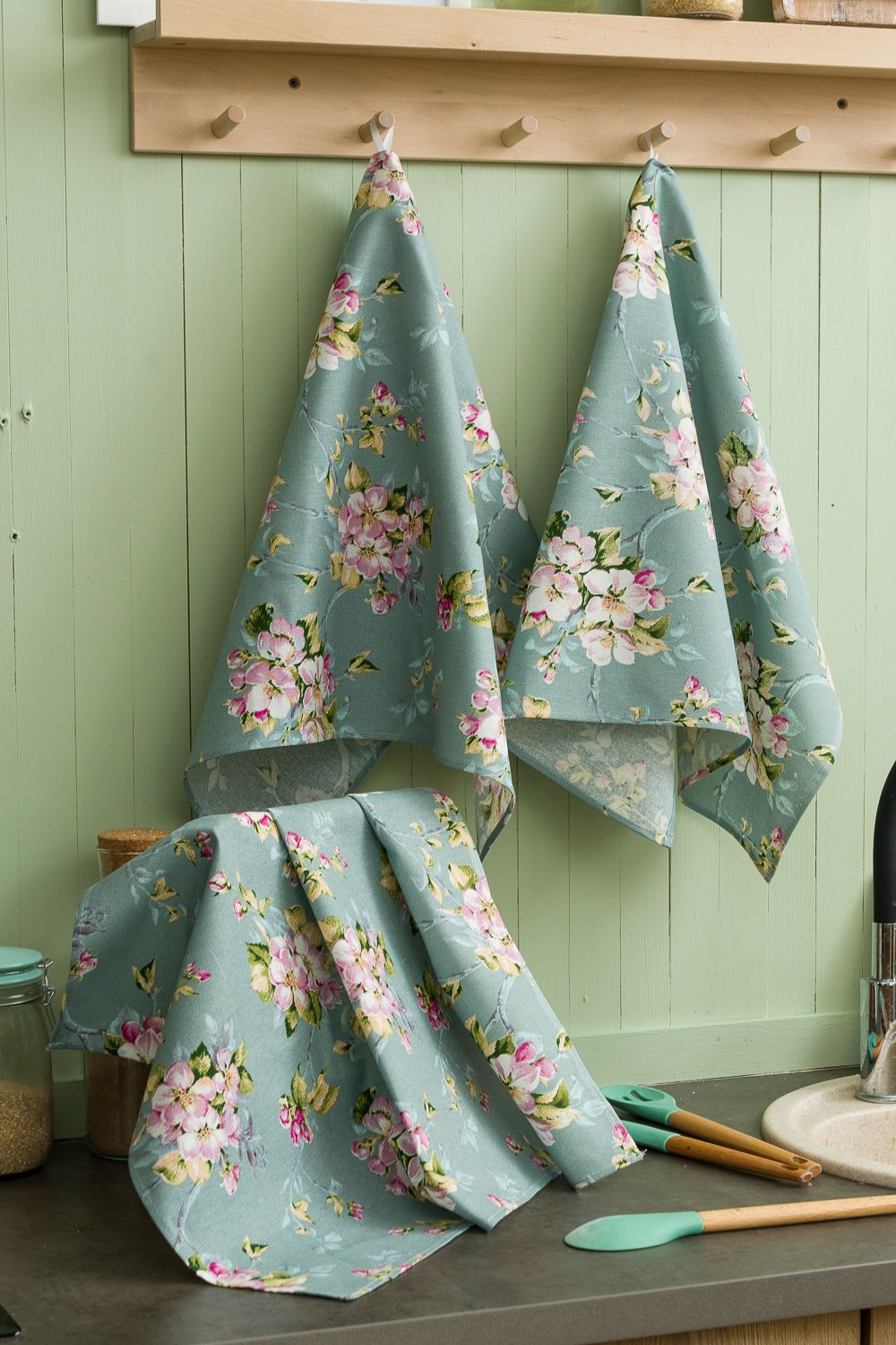 Полотенце Живопись - зеленый