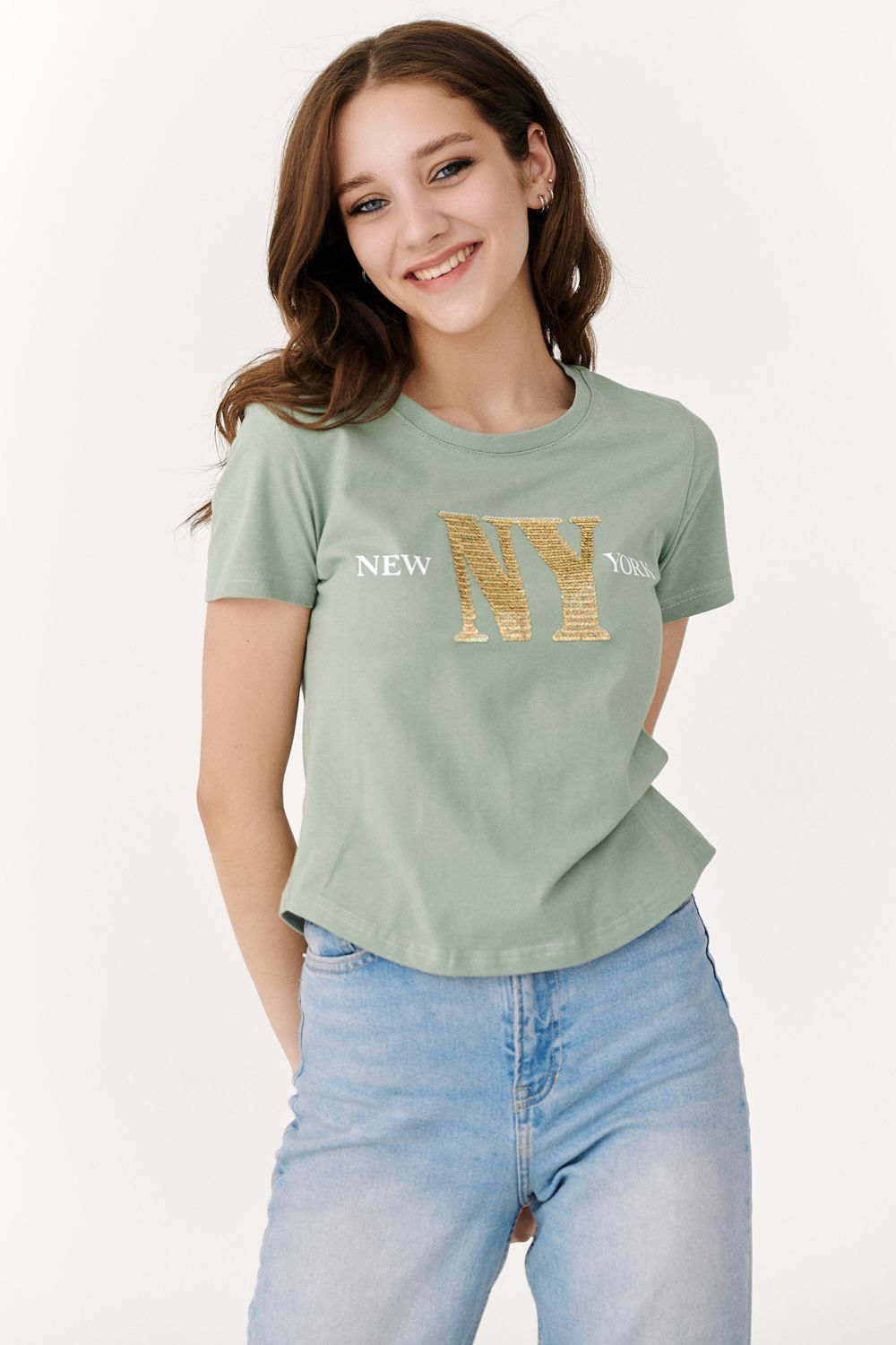 Футболка 8185 - оливковый