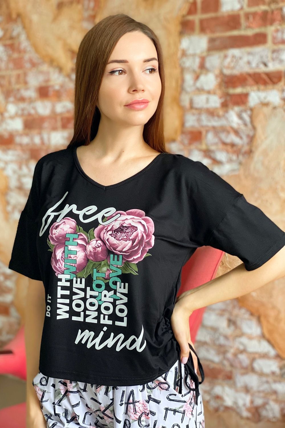 Футболка 8137 - черный