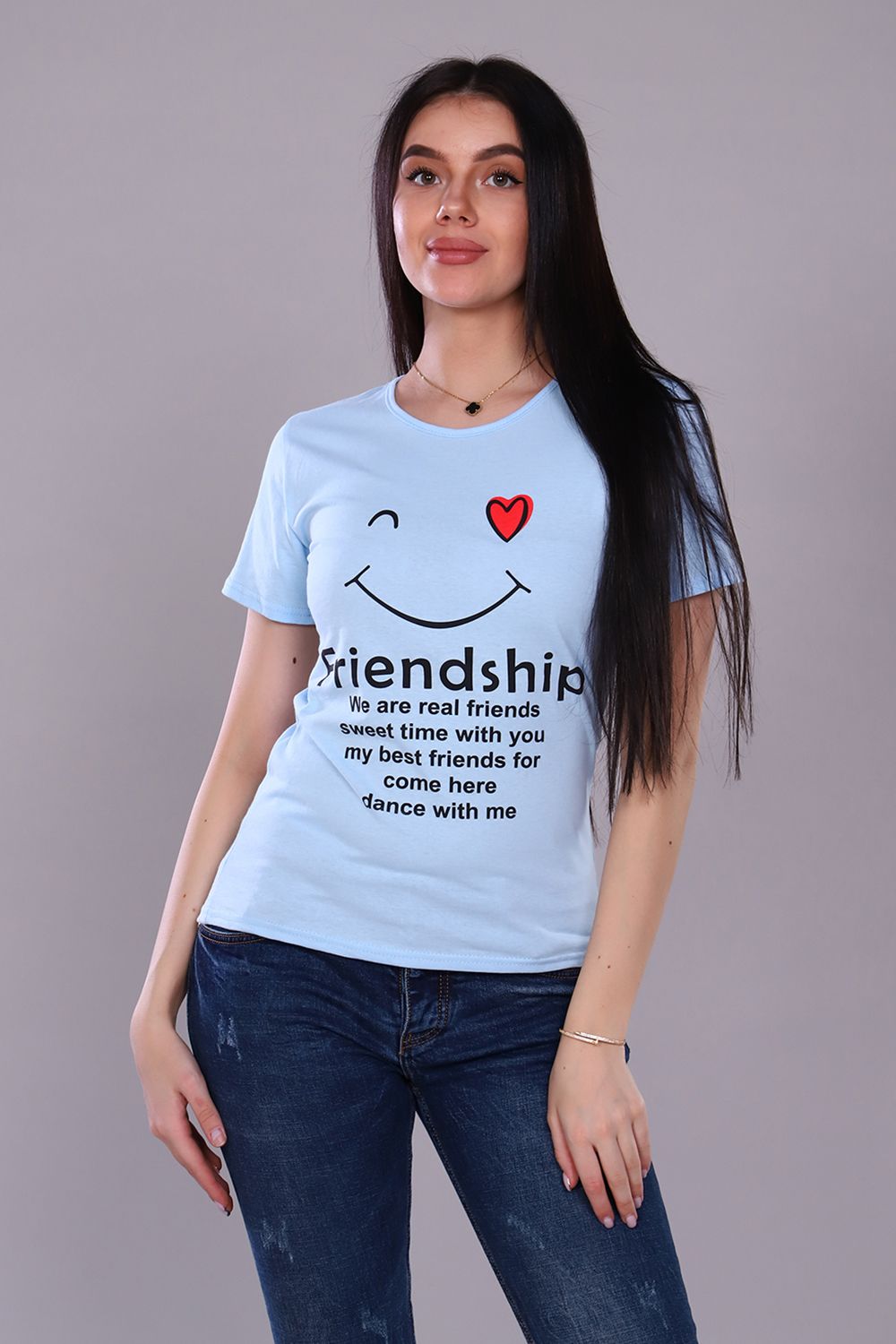 Футболка 24853 - голубой