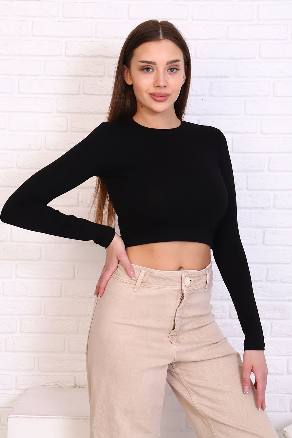 Топ 55011 - черный